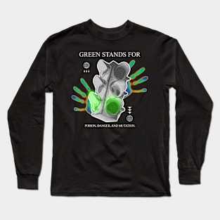 Green stands for Long Sleeve T-Shirt